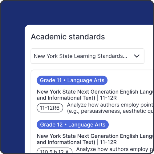 New York standards–aligned videos