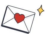Letter with heart