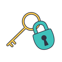 Locked illustration