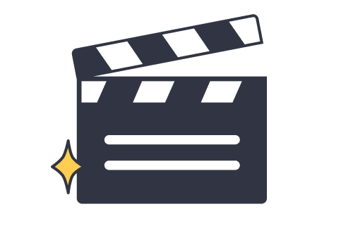 Film clapper icon