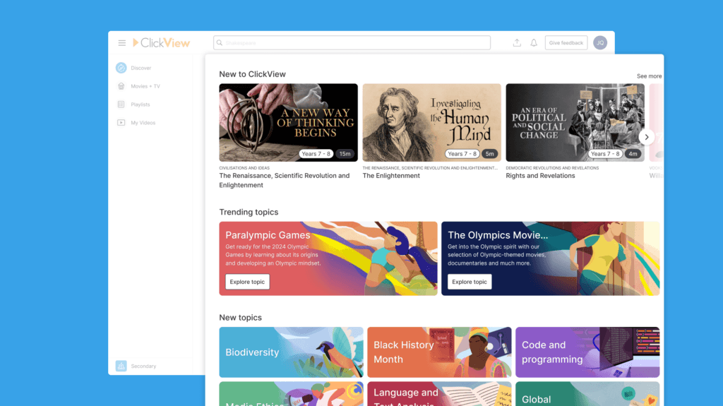 Preview the Discover