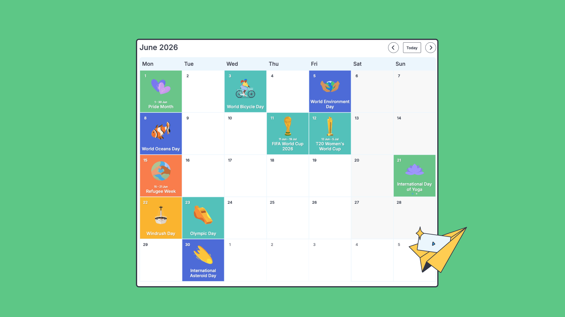 June Calendar 