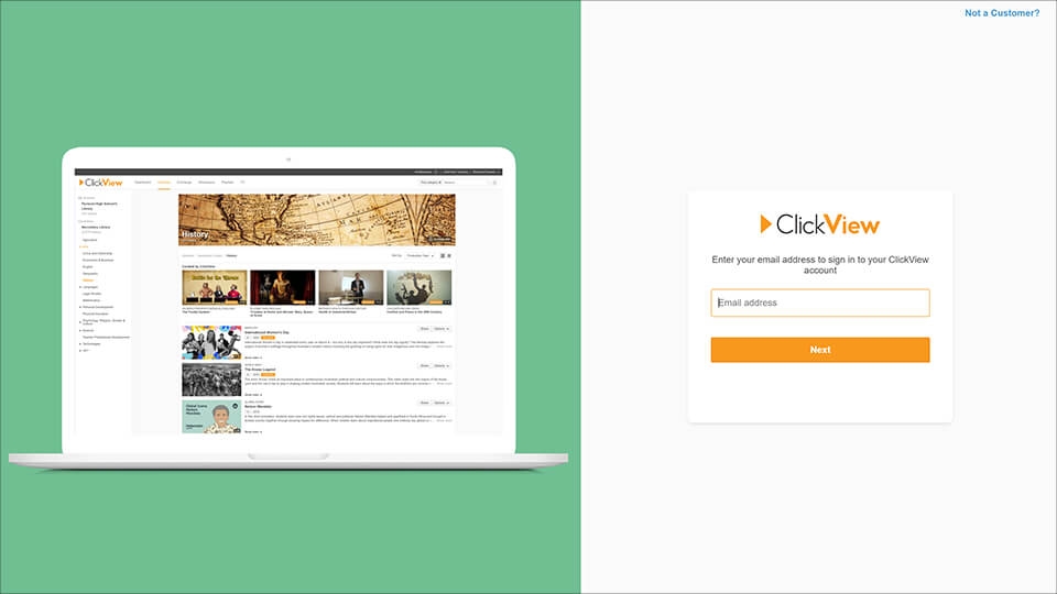 login page
