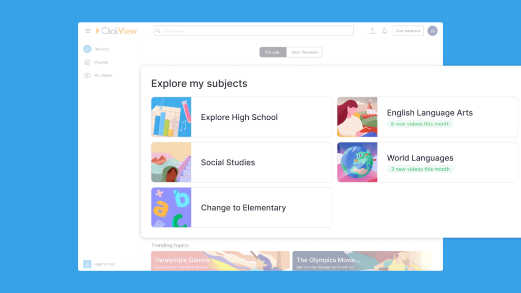 Home page experience