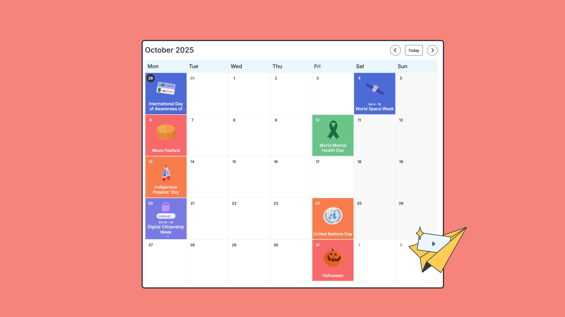 October Calendar
