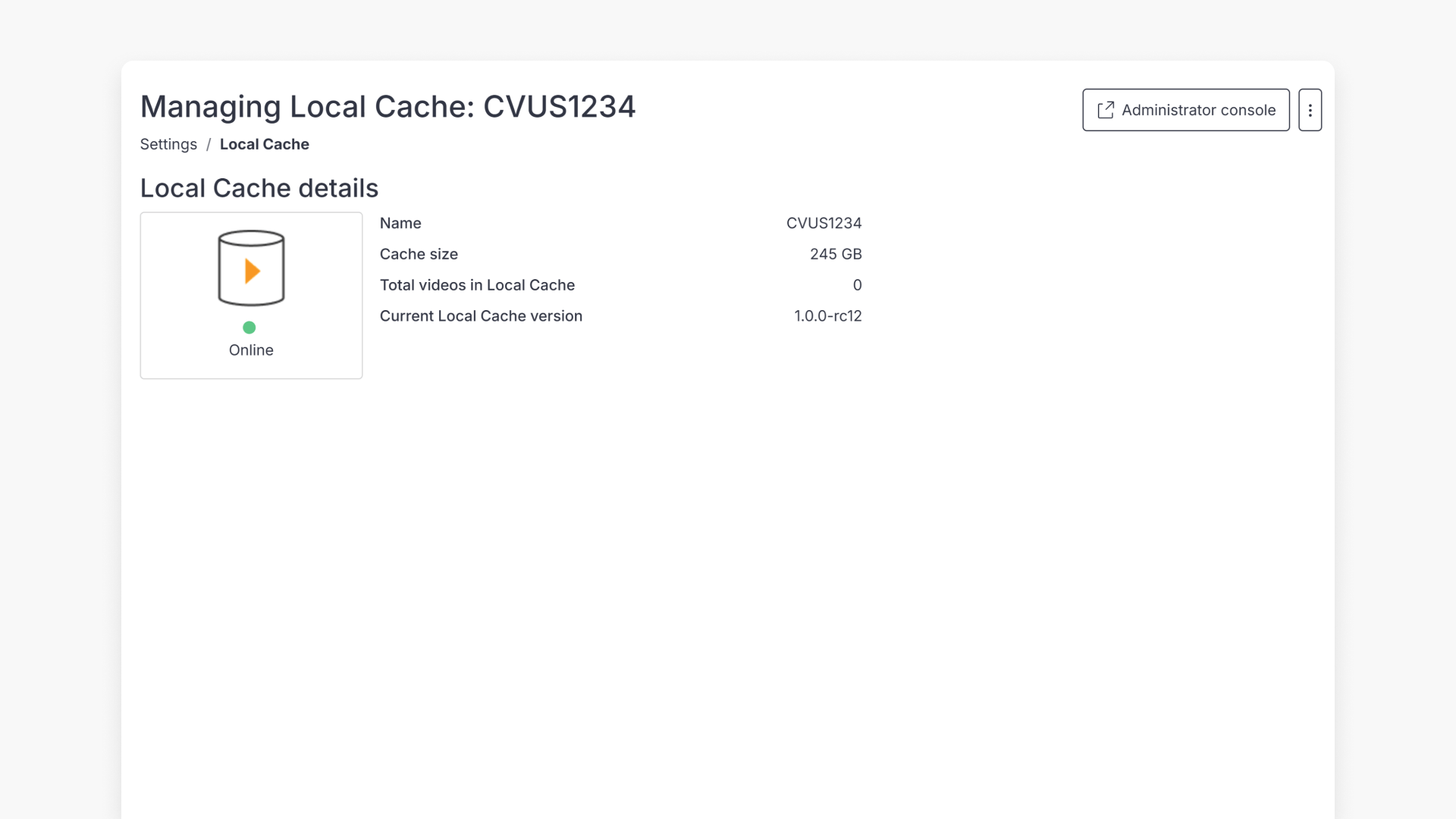 Manage Local Cache hero