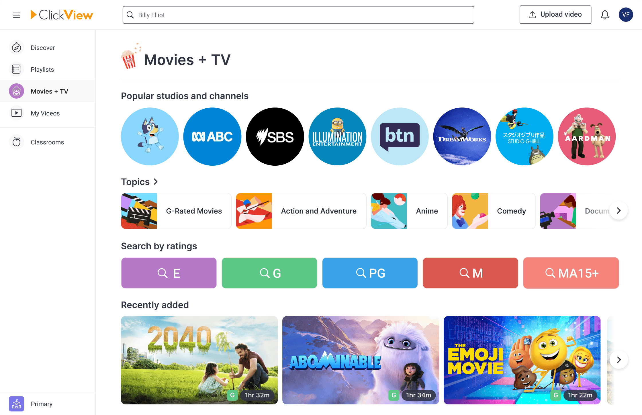 Movies and Tv dashboard
