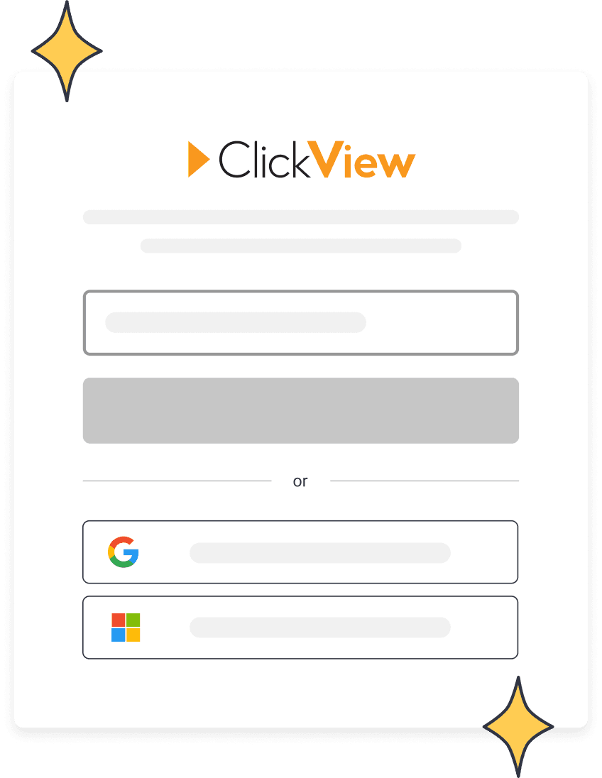 ClickView Login form