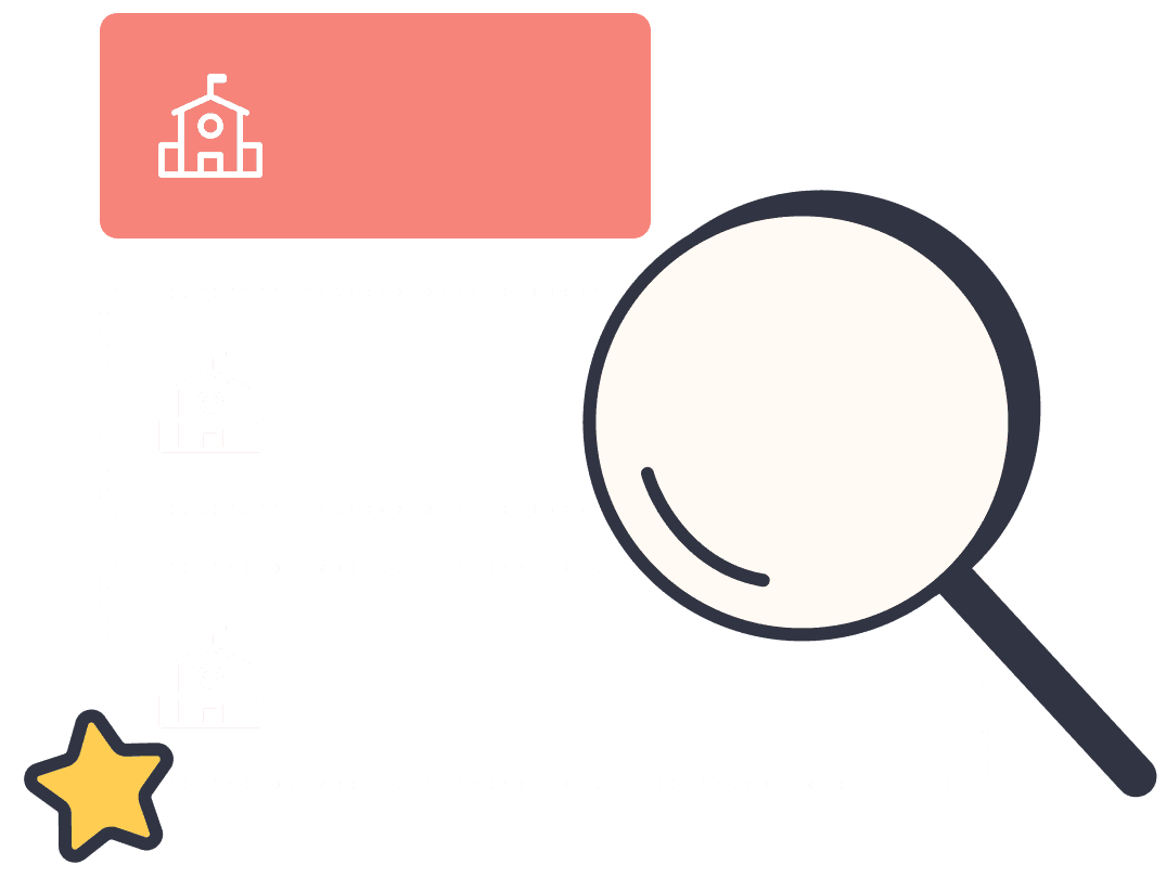 Zoom into individual schools
