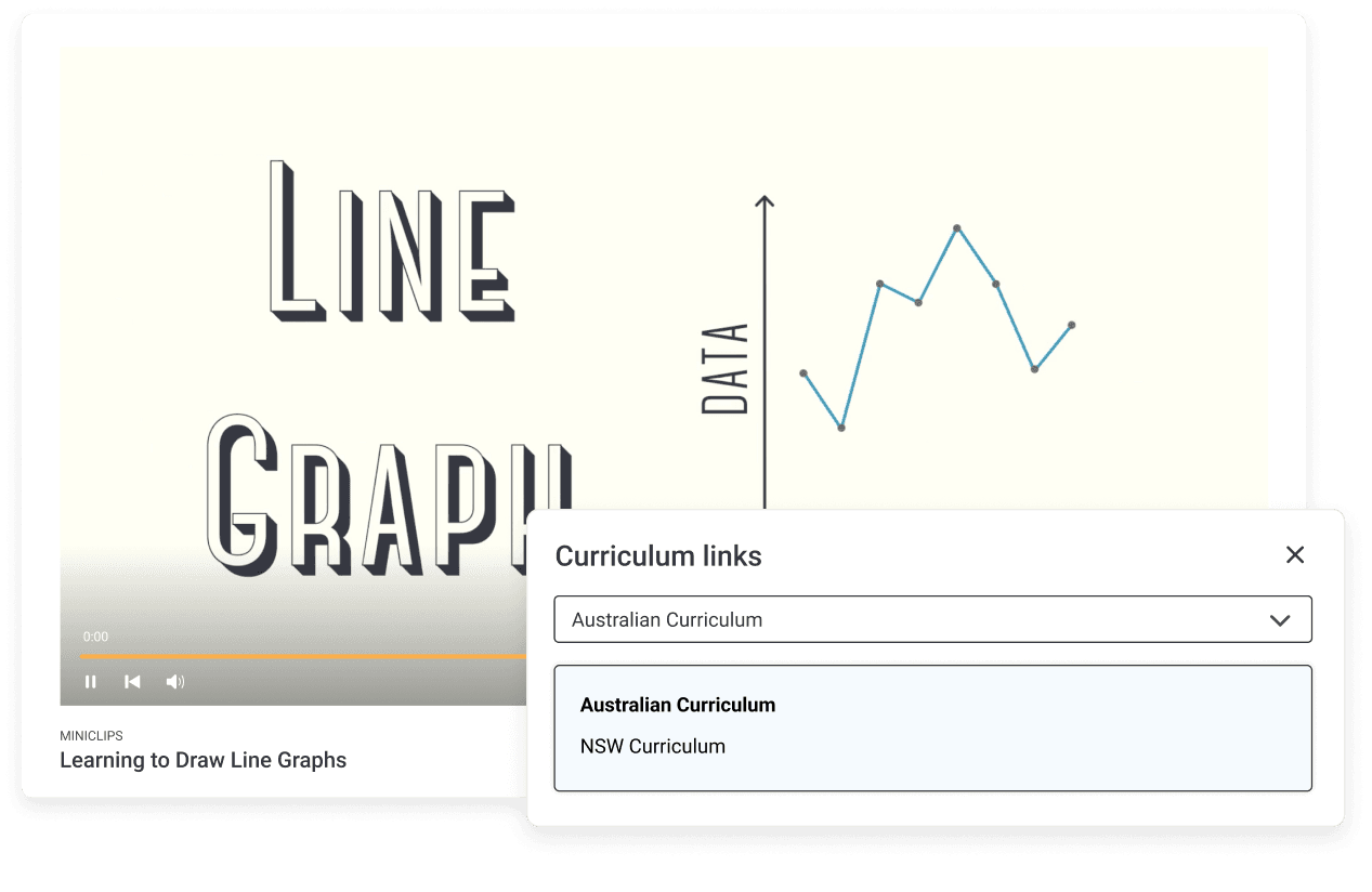 ClickView aligned to academic standards feature