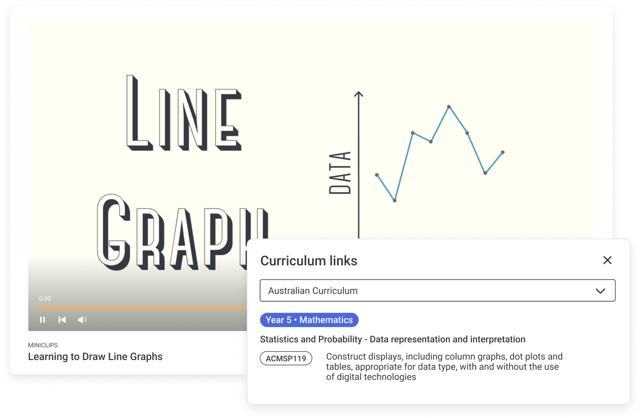 ClickView aligned to academic standards feature selected