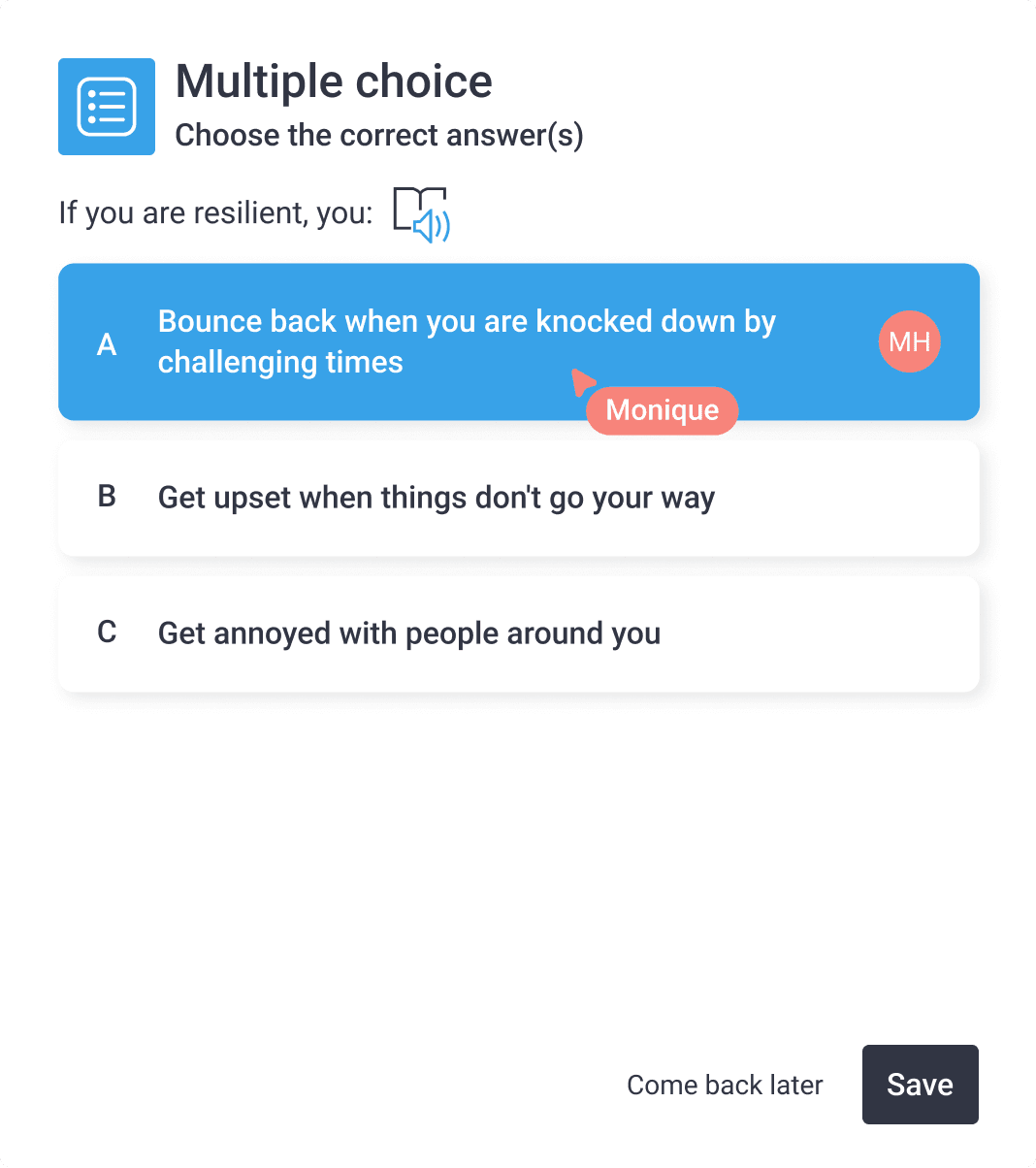 Growth mindset popup