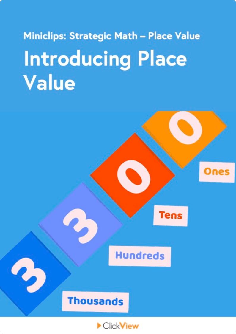 Introducing Place Value poster