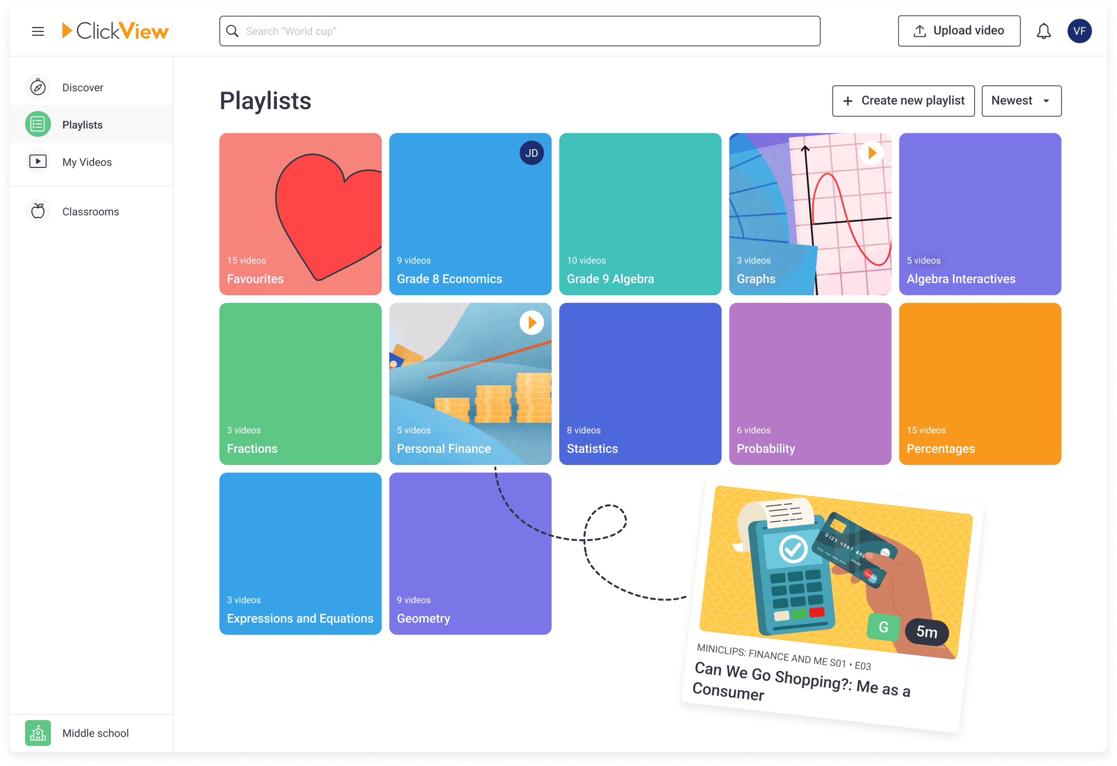 ClickView Playlists