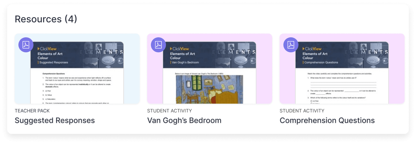 Ready to use videos and resources