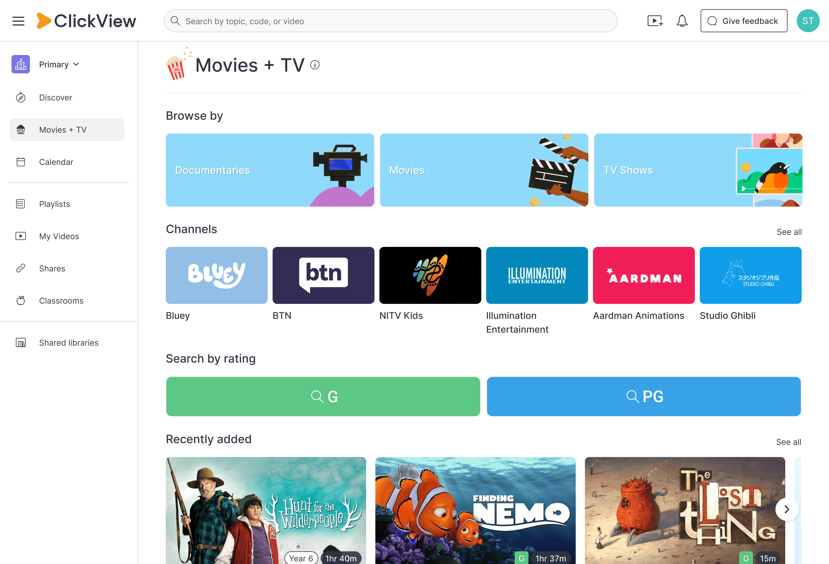 Movies and Tv dashboard