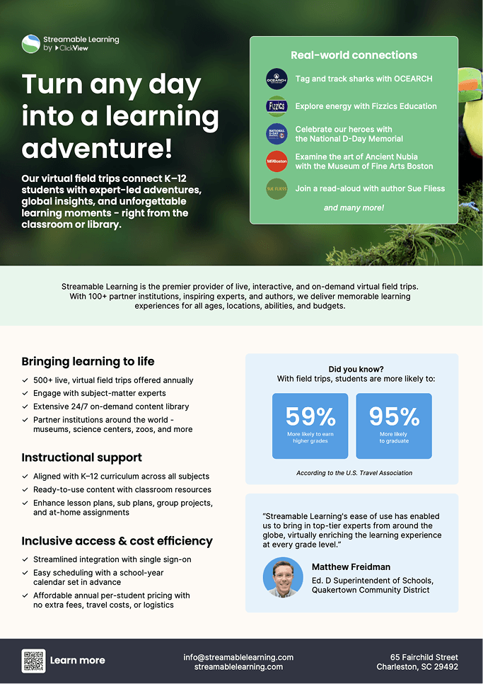 Streamable Learning one pager