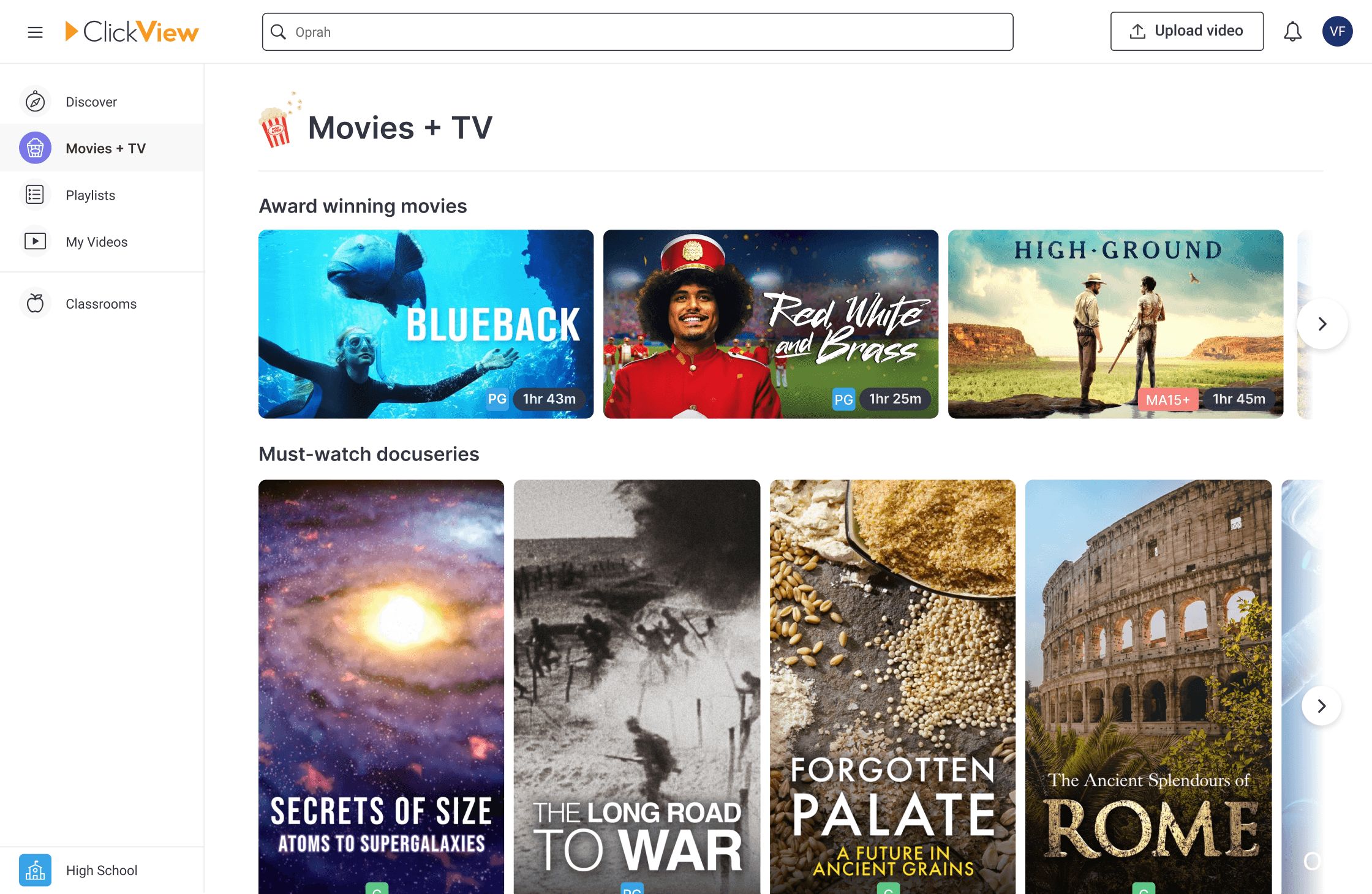 Movies and Tv dashboard