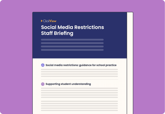 School Staff Briefing Template