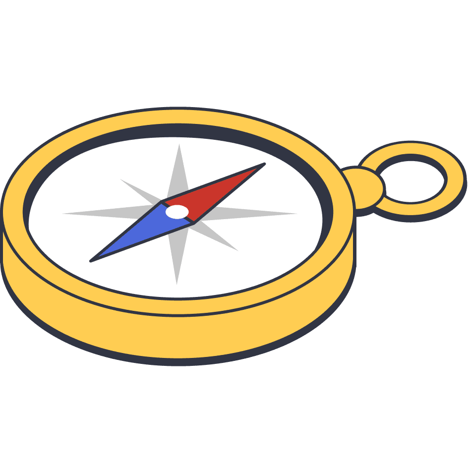 Curriculum change compass illustration