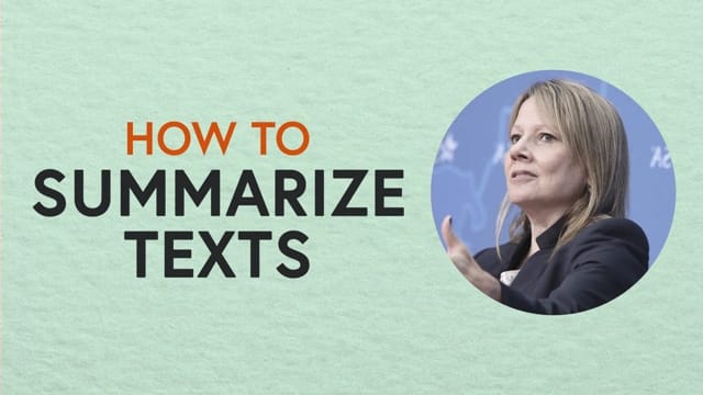 Summarizing Texts