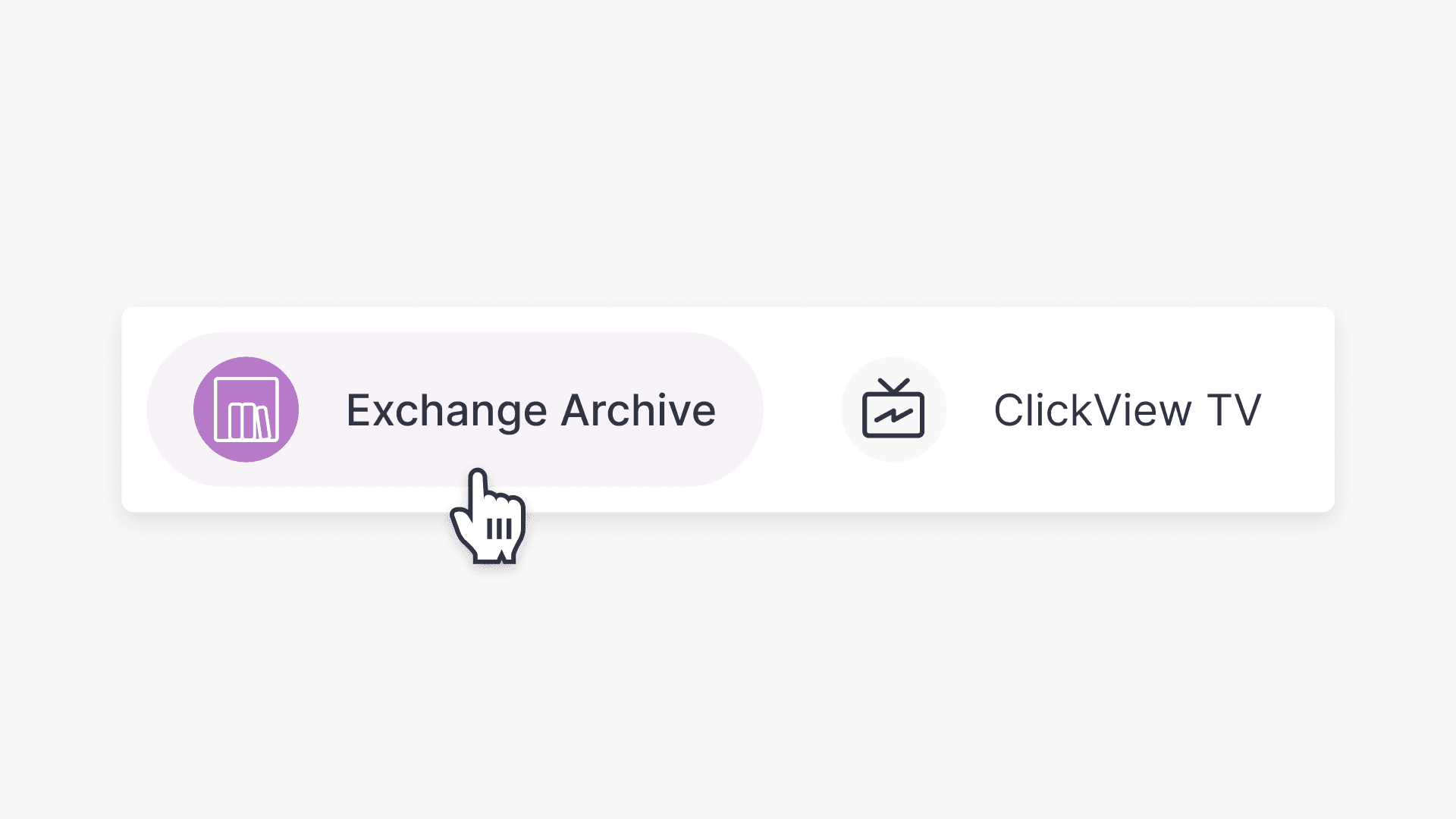 Exchange archive tab button