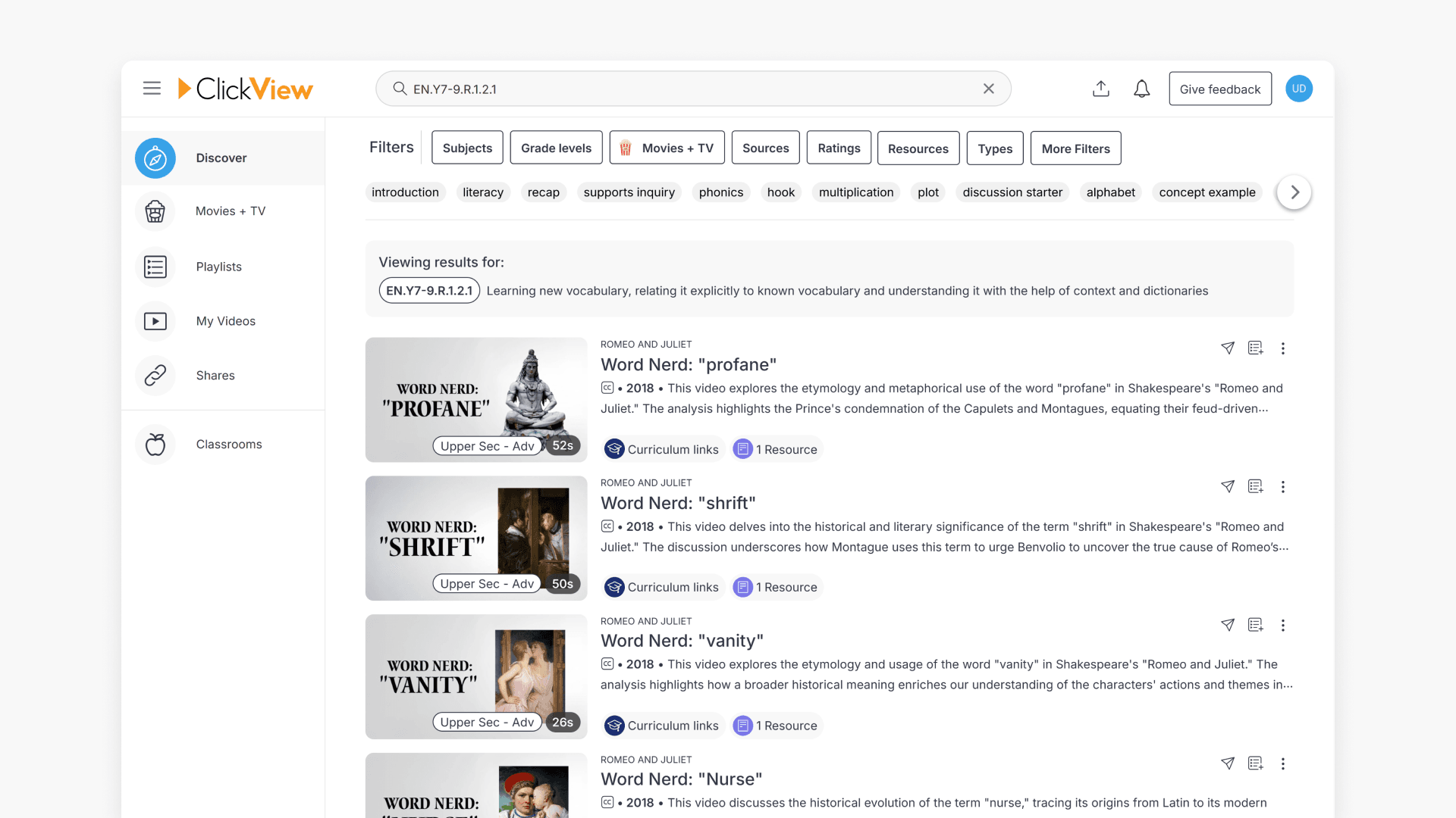 Filtering your search results