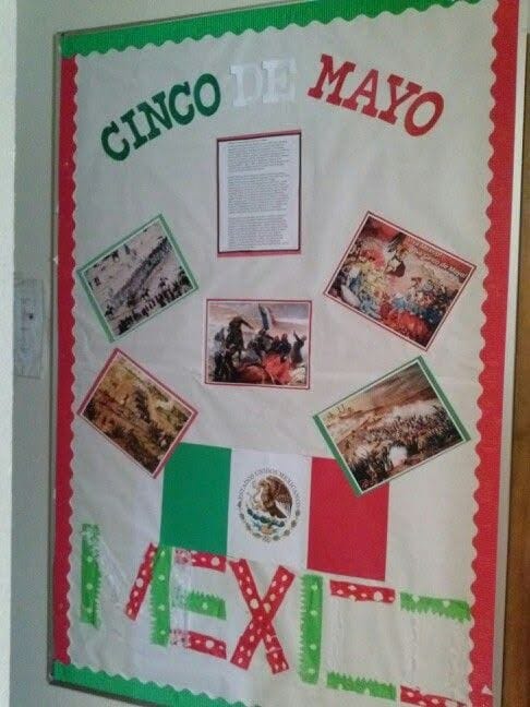 bulletin board for cinco de mayo for the classroom