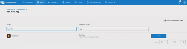 Search and add ClickView