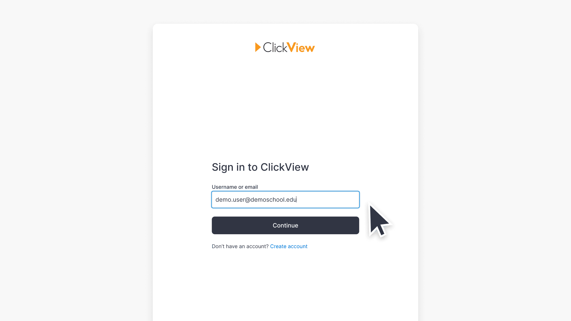 Enter email username