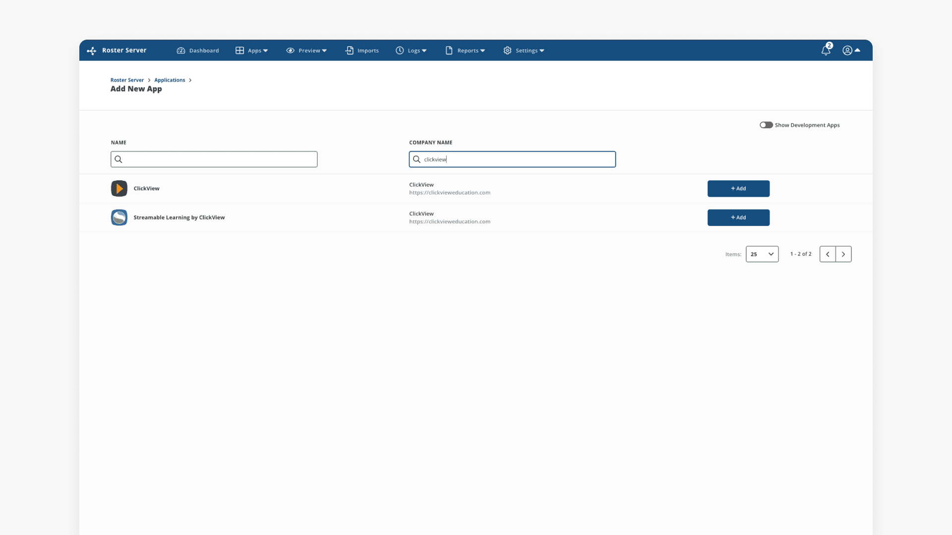 Classlink page