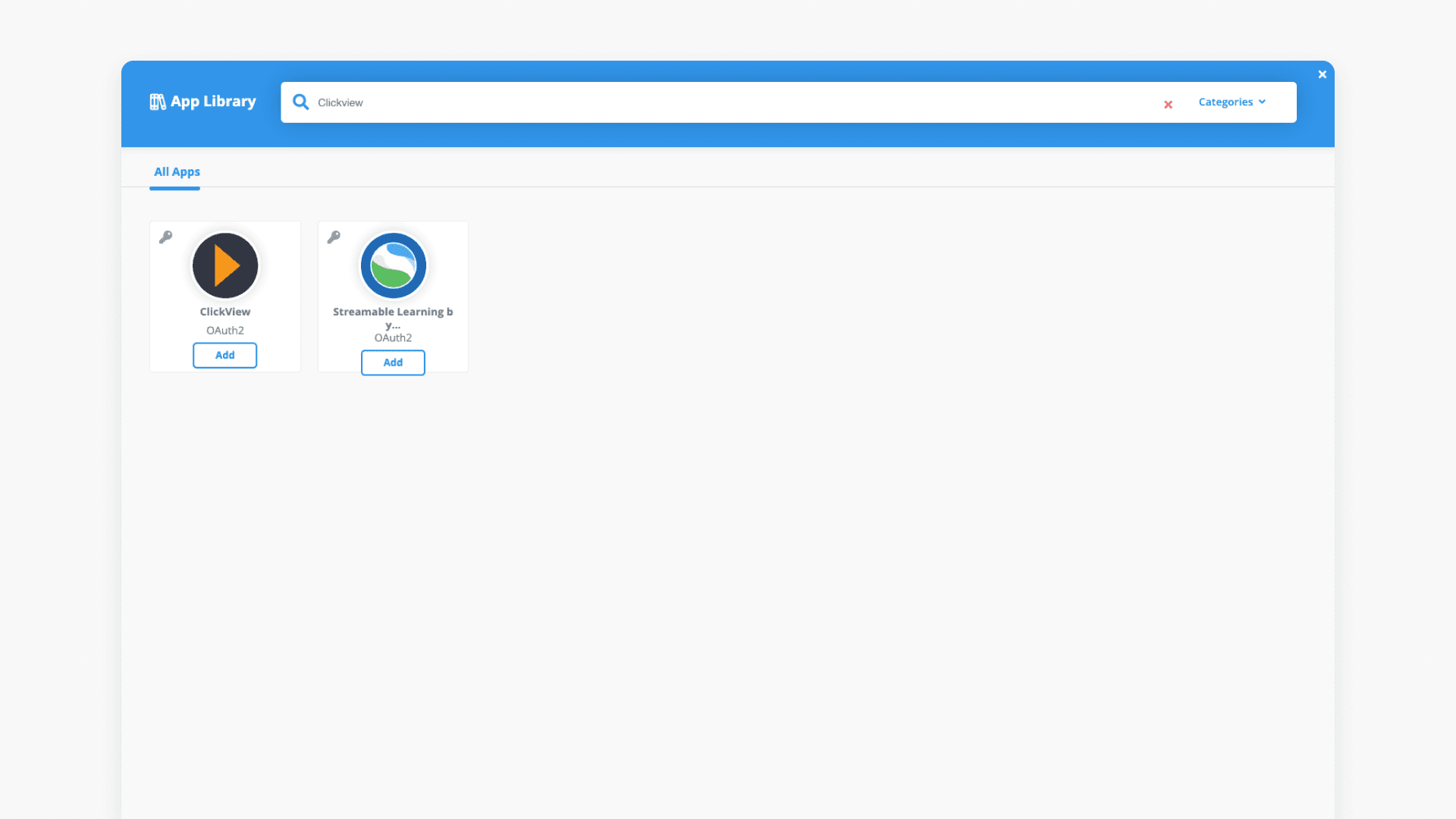 Search for ClickView