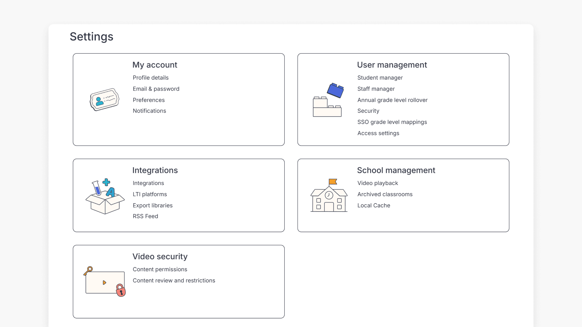ClickView Administrator Settings 