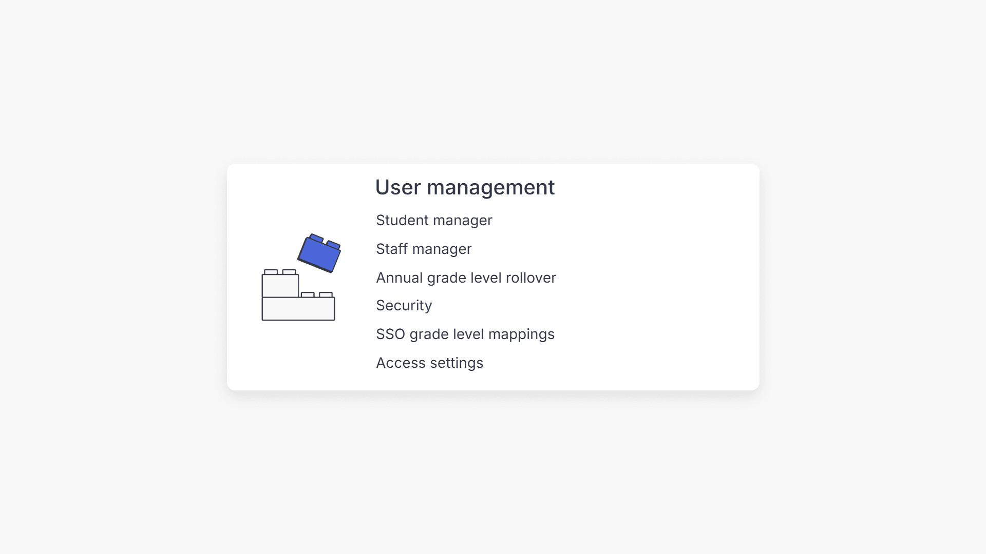 ClickView User management menu
