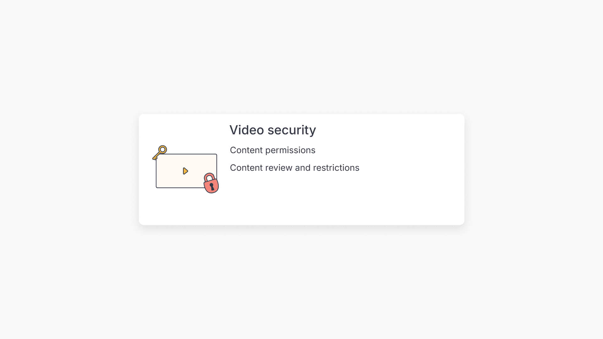 ClickView Video security menu