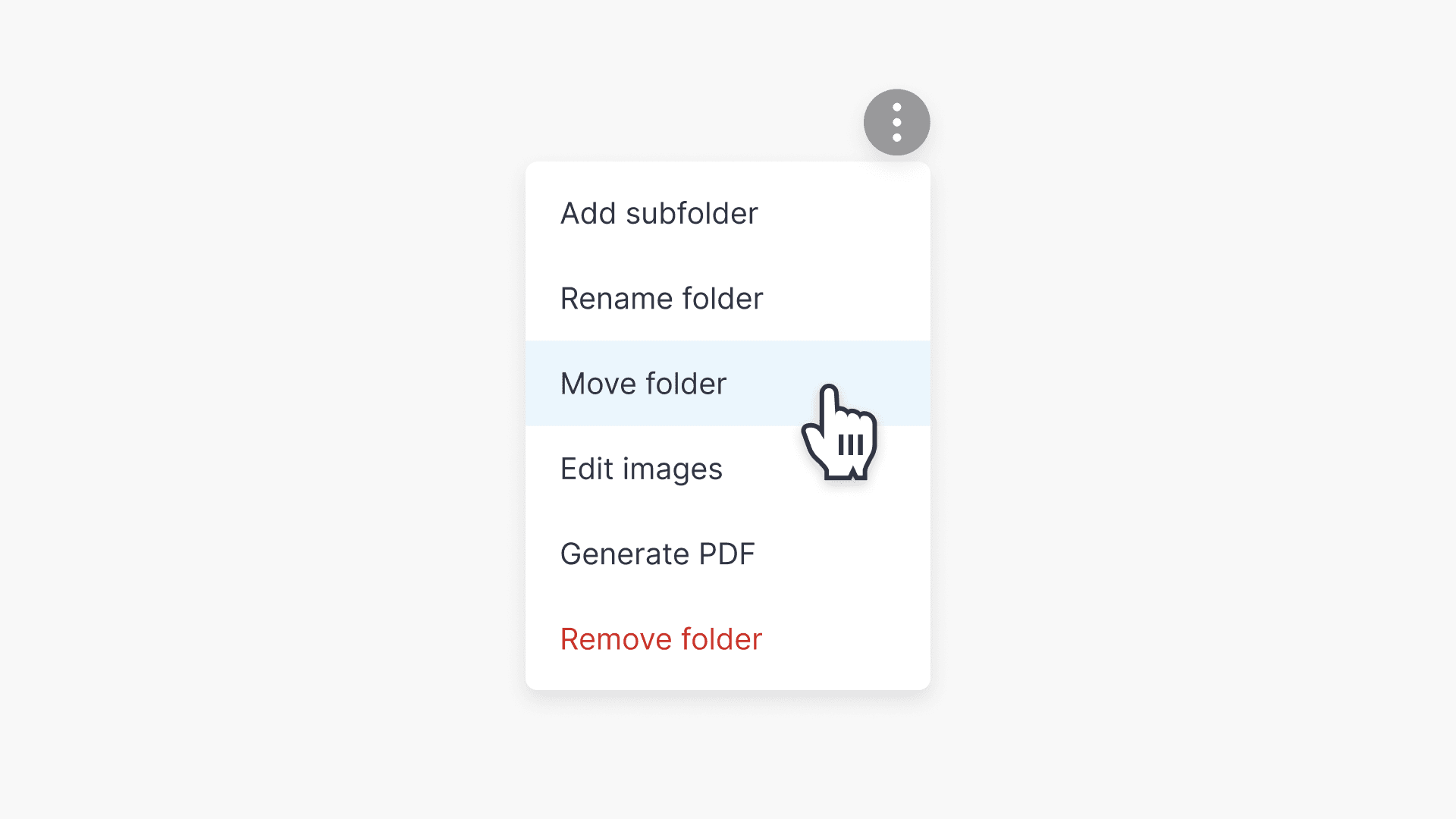 Select move folder
