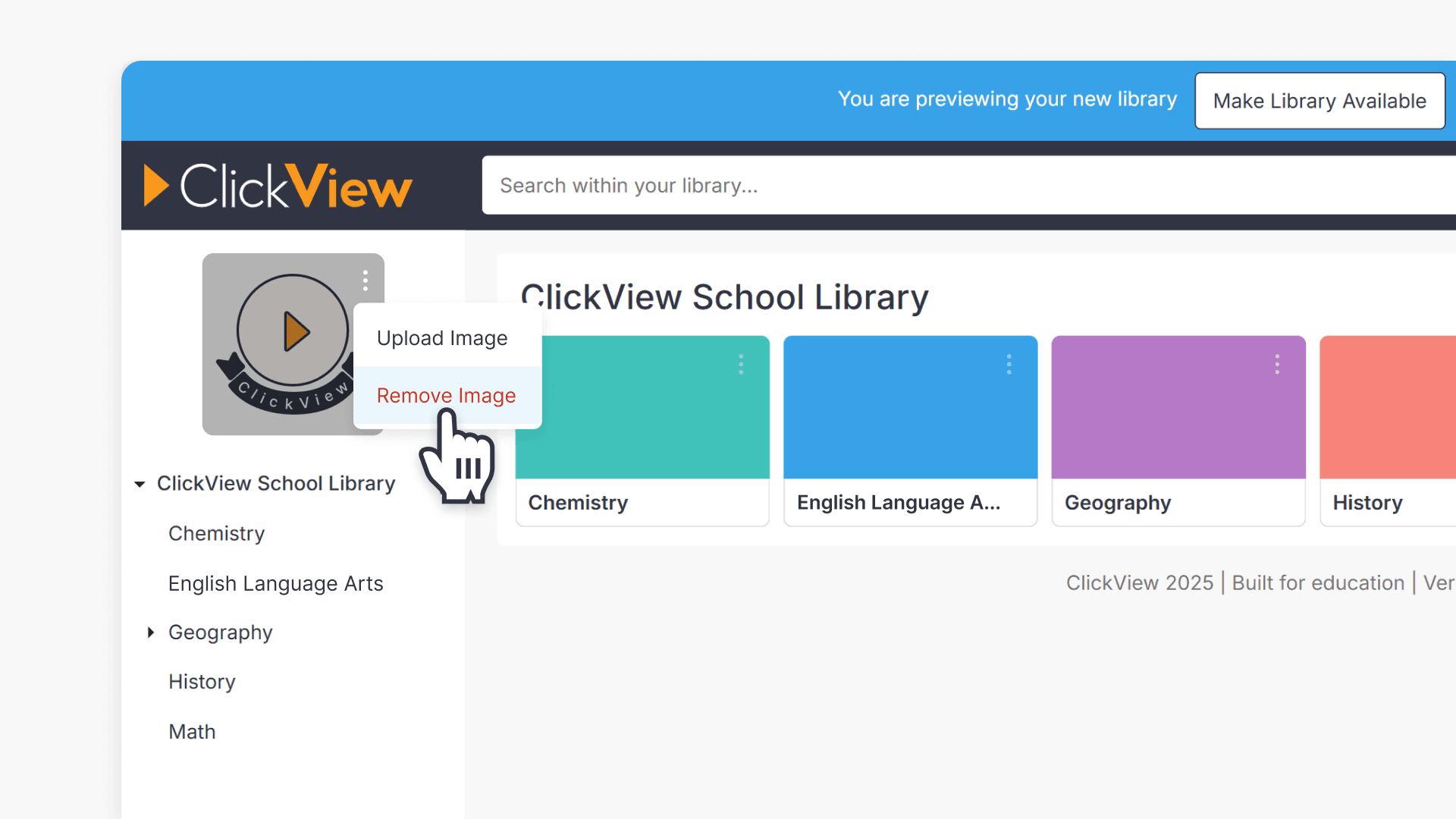 Click three vertical dots to edit image 