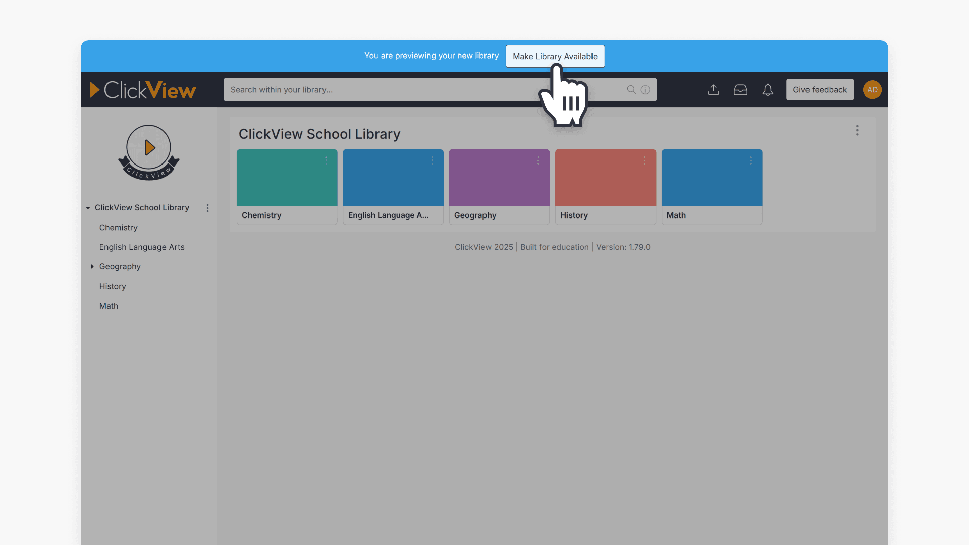 Make library available 