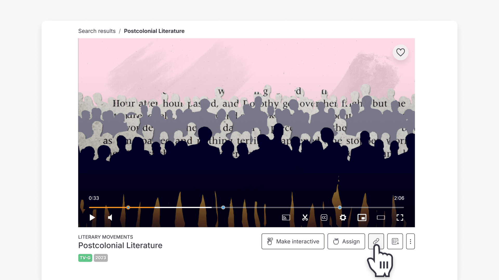 Clickview video sharing navigation