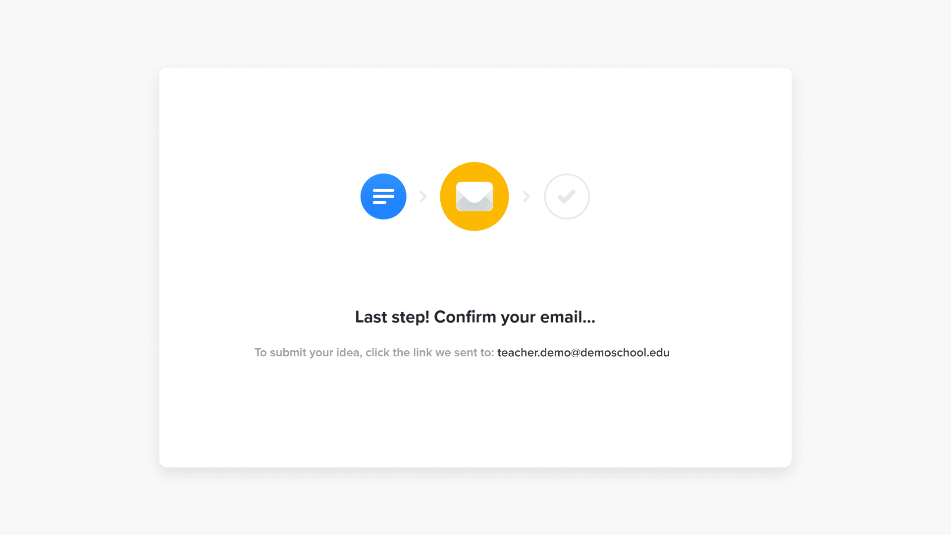 Idea submission process