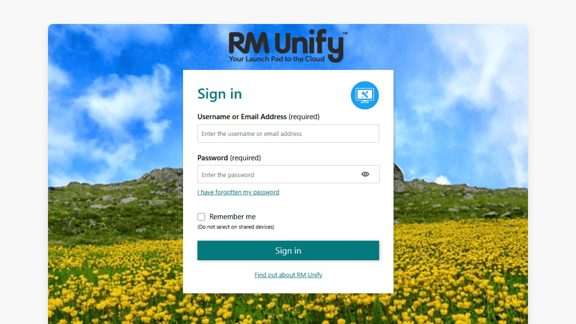 RM Unify sign in