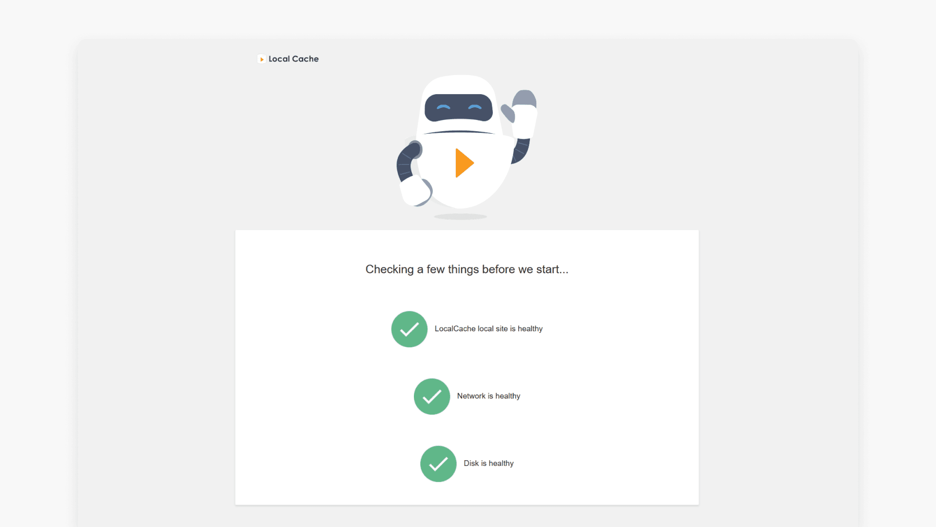 Connectivity checks display results