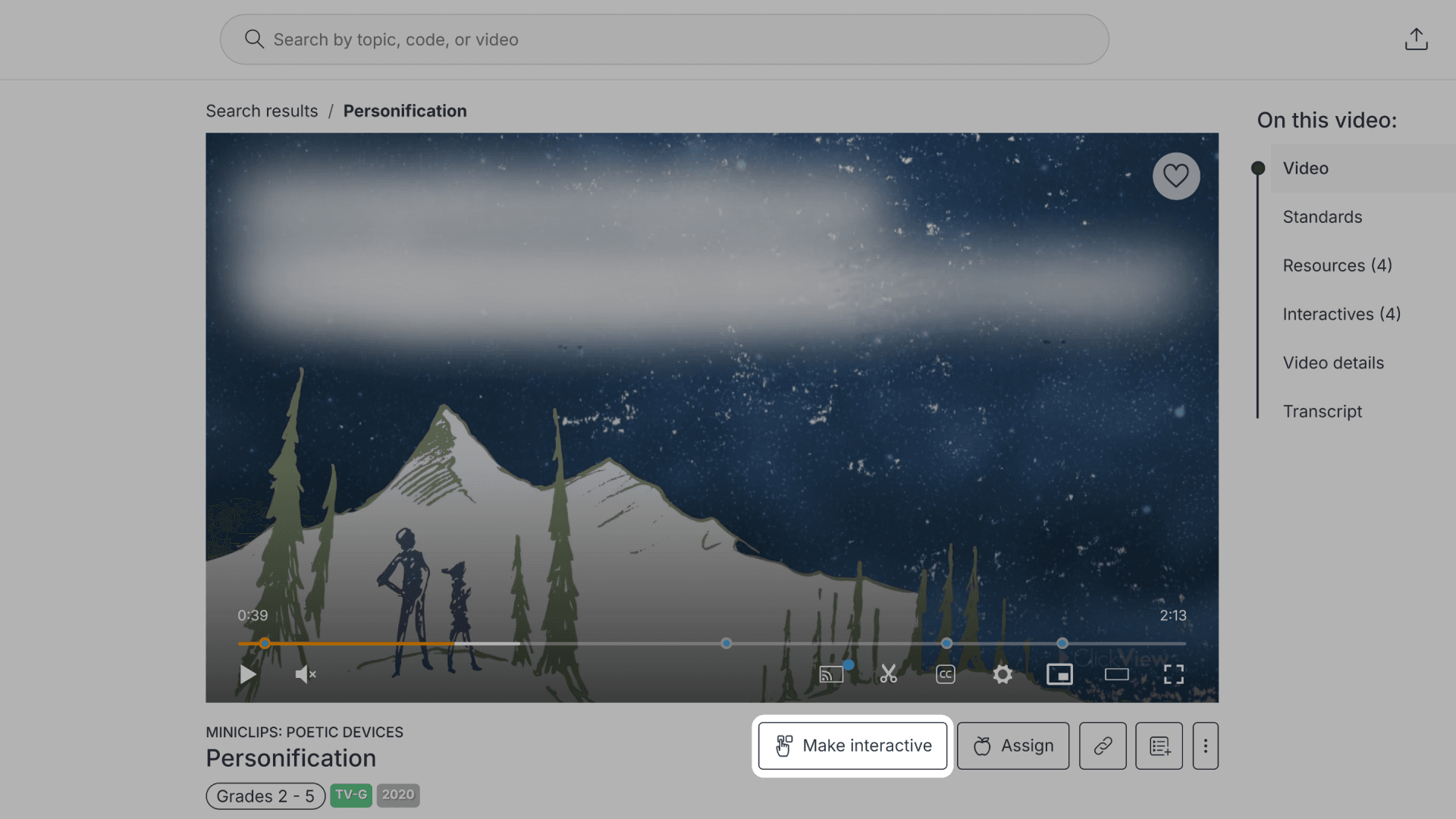 Make interactive button