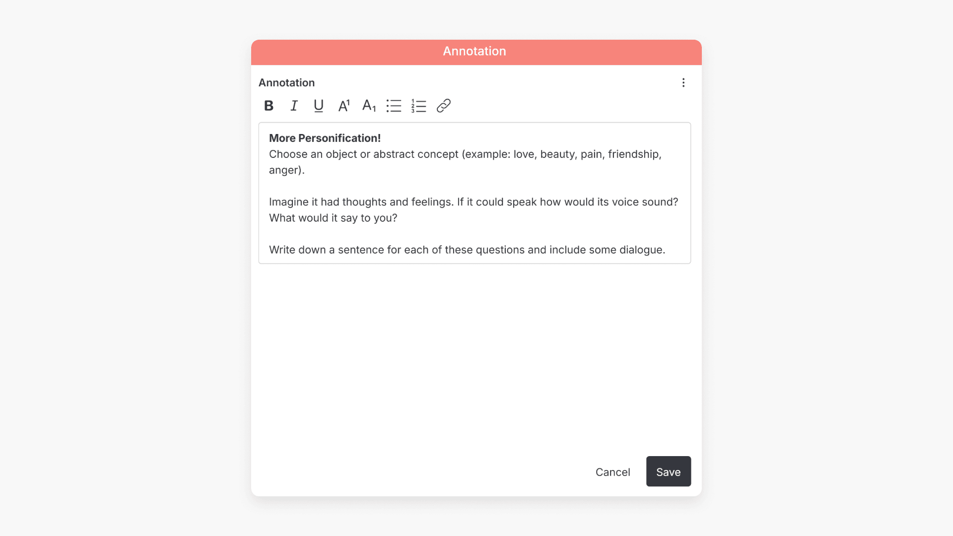 Annotation editor