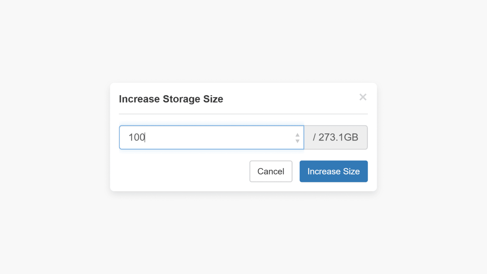 Enter the size limit for the storage location in ClickView Local Cache Admin Console