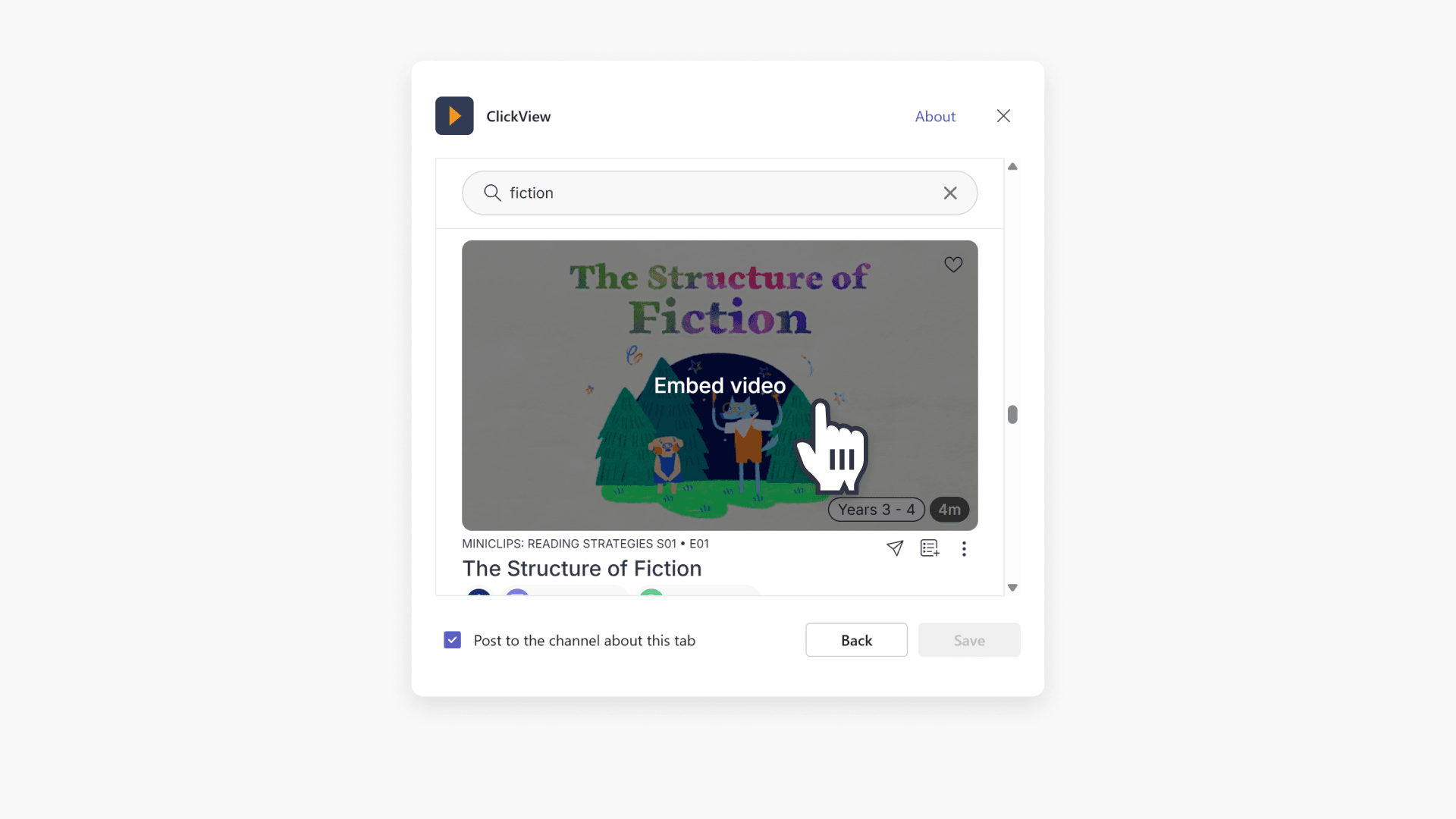 Embed video navigation