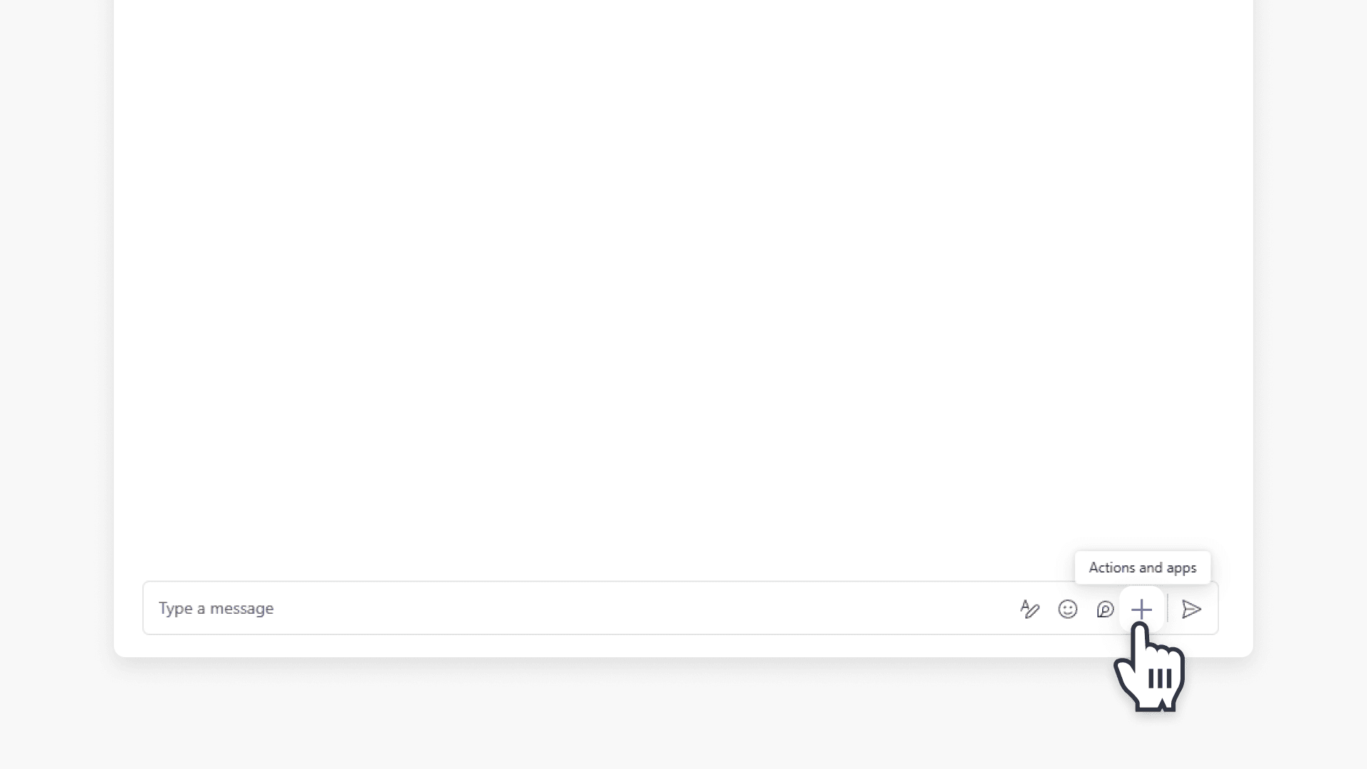 Microsoft Teams app selection
