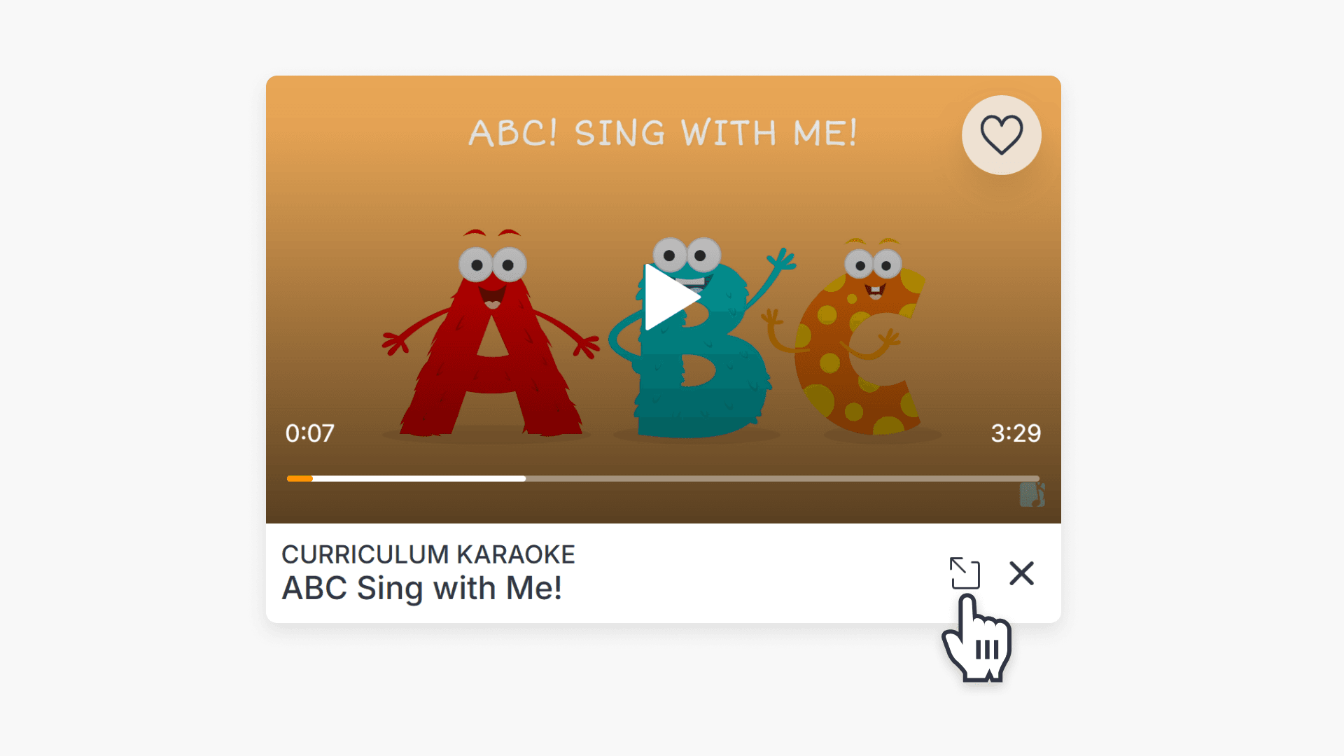 Video player maximize button navigation