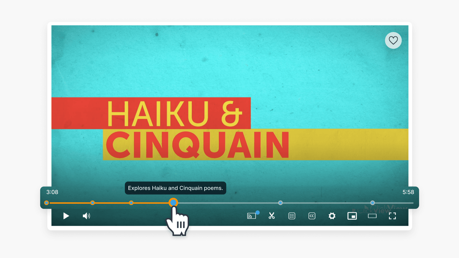 Vide player timeline navigation
