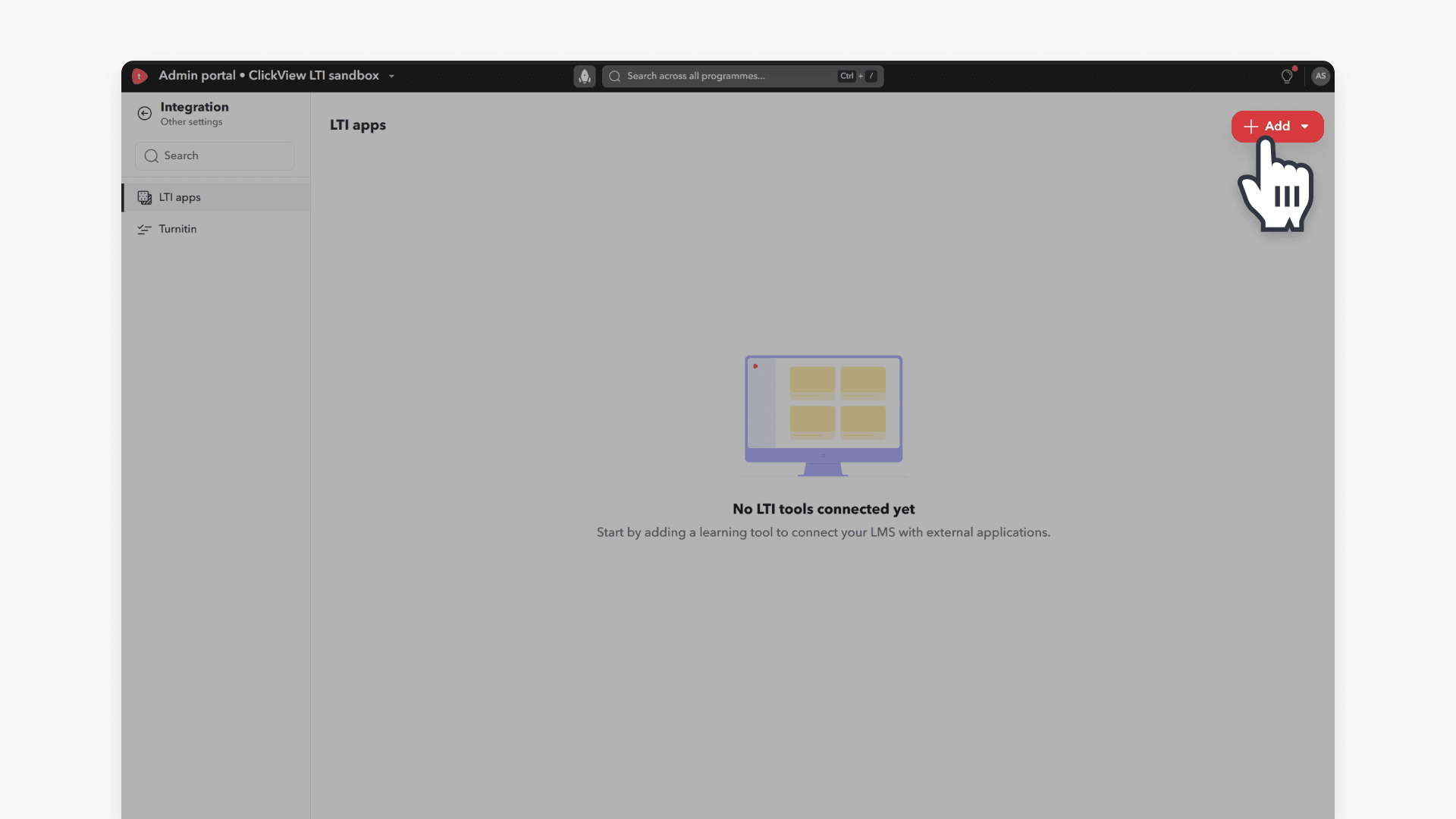 Select the red +Add button
